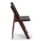 Atlas Commercial Products Wood Folding Chair, Mahogany with Black Pad WFC5MHG - alternate 7